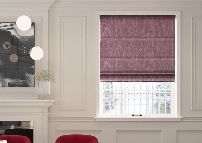 Cascade, Claret - Motorised Roman Blind - Image 3